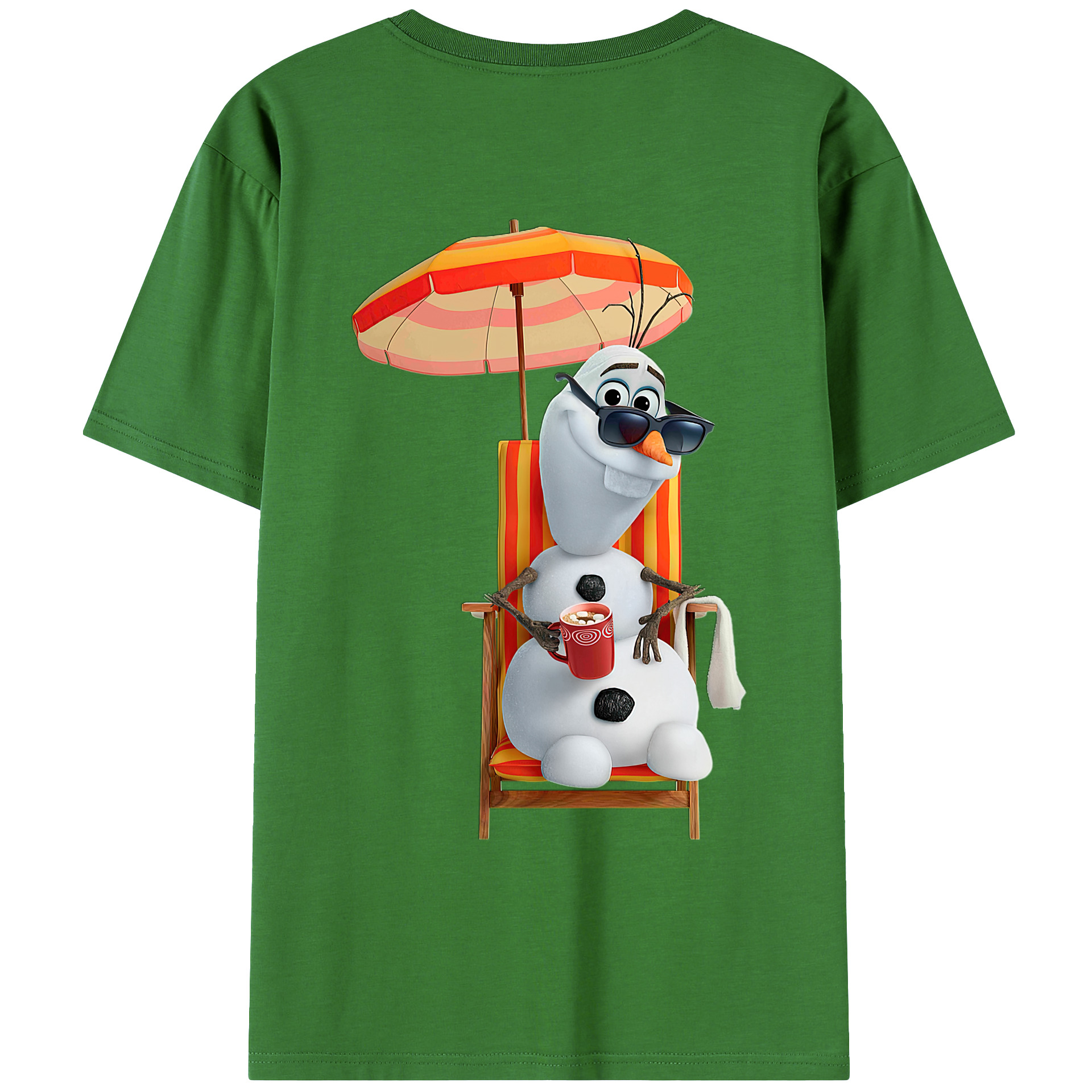 （画像用） アナと雪の女王 アンナ エルサ Frozen Anna Elsa レディース半袖Tシャツ(バックプリント)
